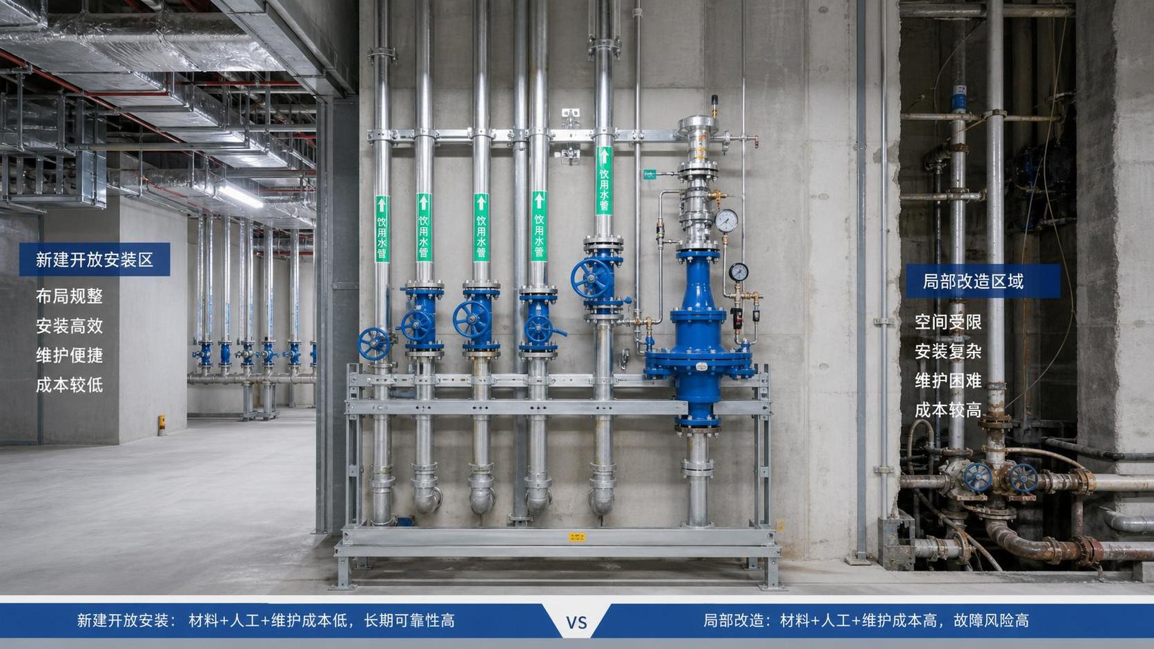 What Drives Drinking Water Piping Cost in New Buildings and Retrofit Projects?