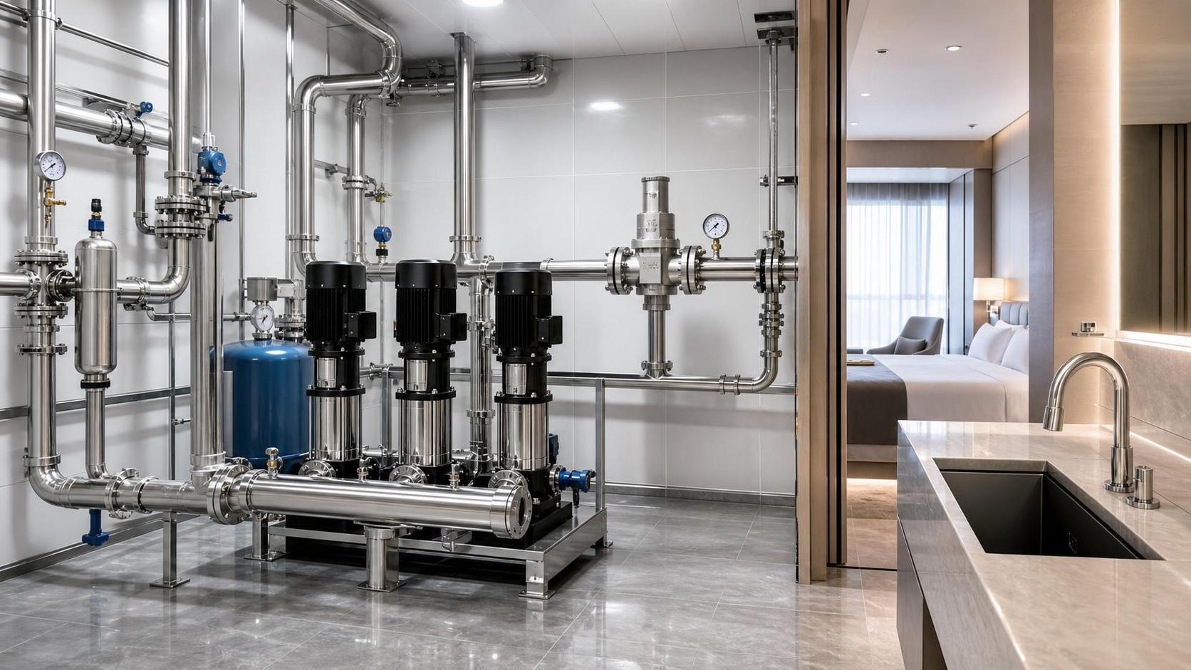 Best Practices for Drinking Water Systems in Hotels: Pressure, Hygiene, and Material Selection