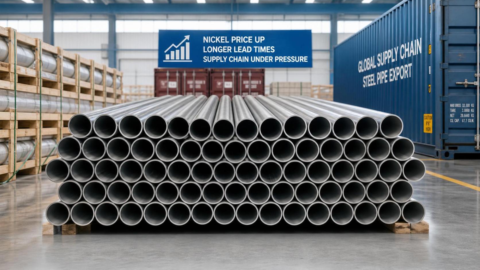 Nickel Jumps 4.7% as Thin-Wall SS Pipe Lead Times Stretch