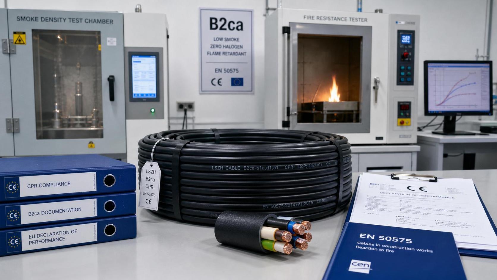 EU CPR Draft Revision Adds Smoke Density Test for B2ca LSZH Cables