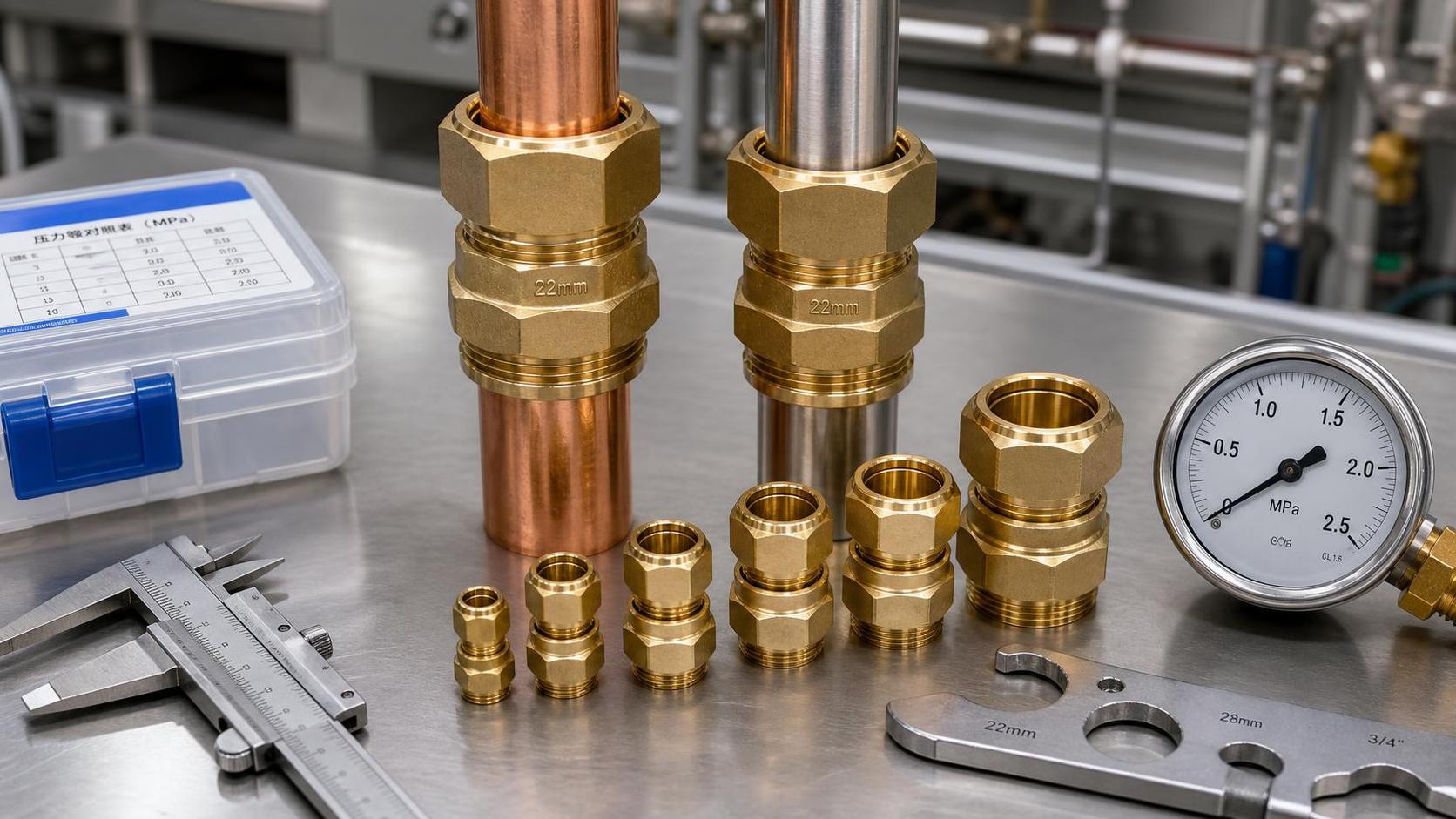 Compression Brass Fittings: How to Choose the Right Size and Pressure Rating