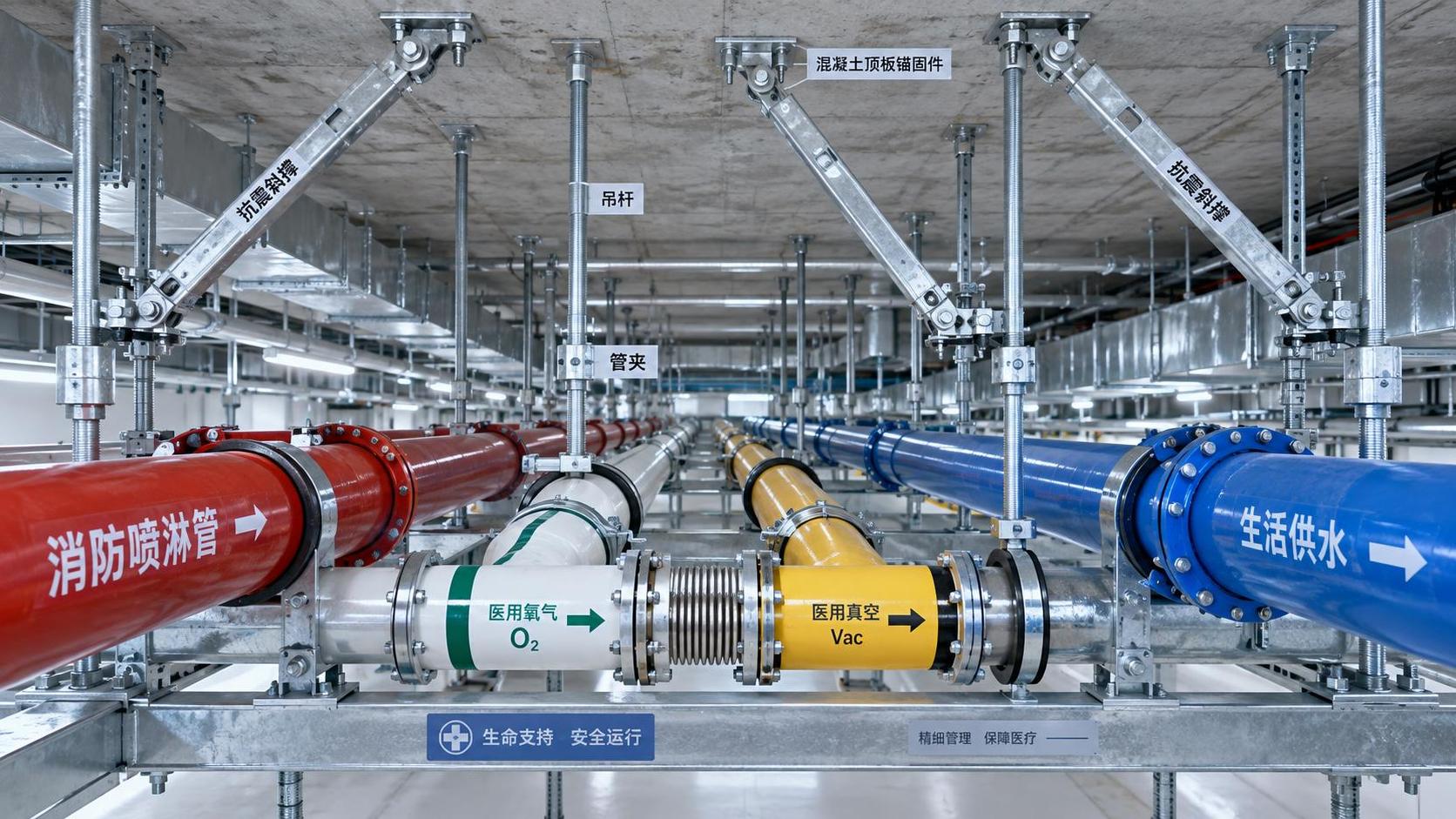Hospital Pipe Seismic Bracing: Design Criteria for Critical Utility Lines