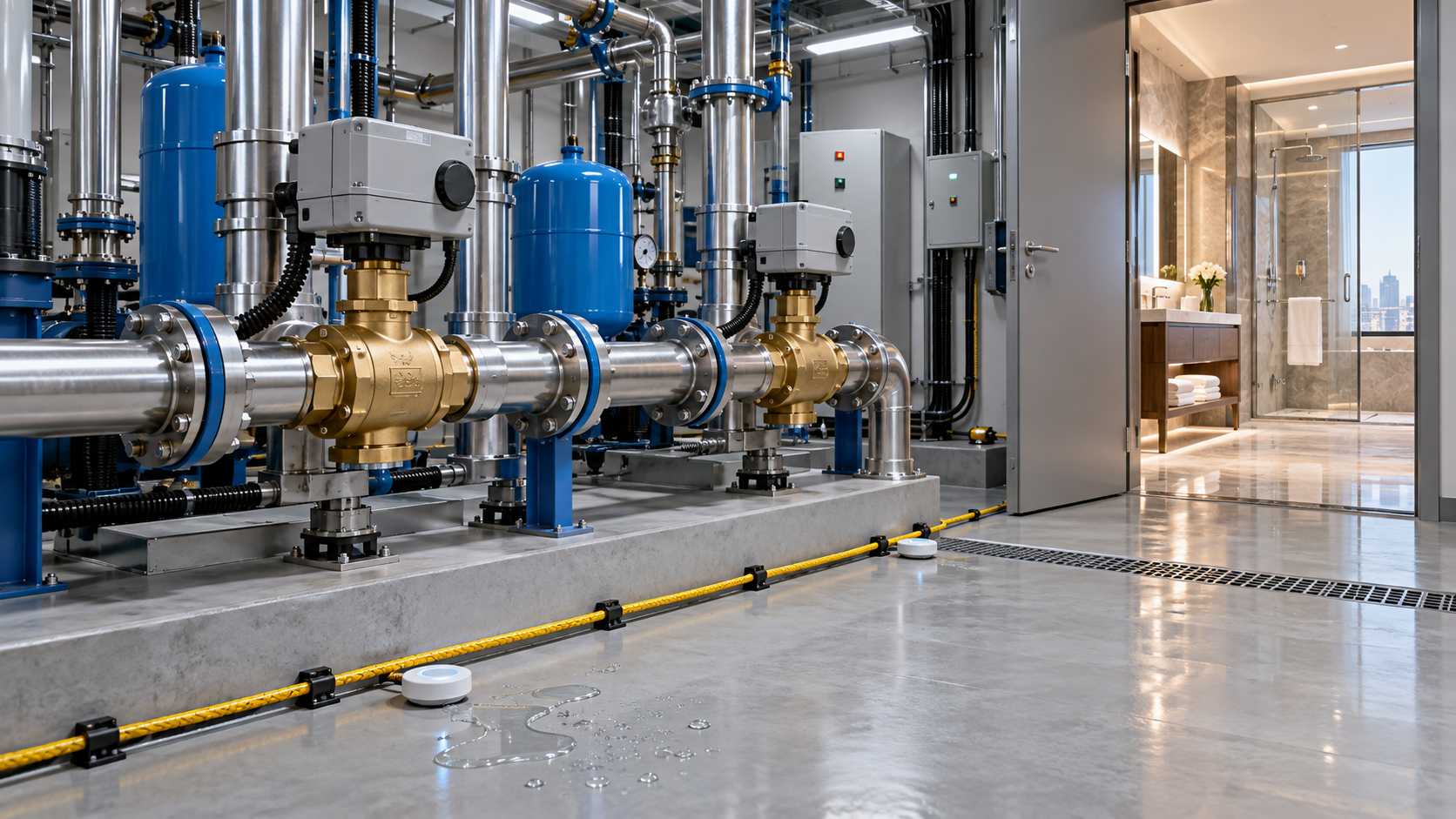 How Hotels Can Select Leak Detection Systems for Guest Rooms and Plant Areas