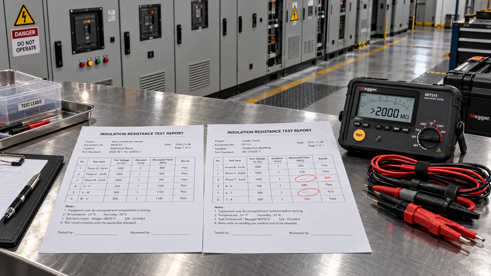 Comparing Electrical Insulation Test Reports: Red Flags Before Equipment Acceptance