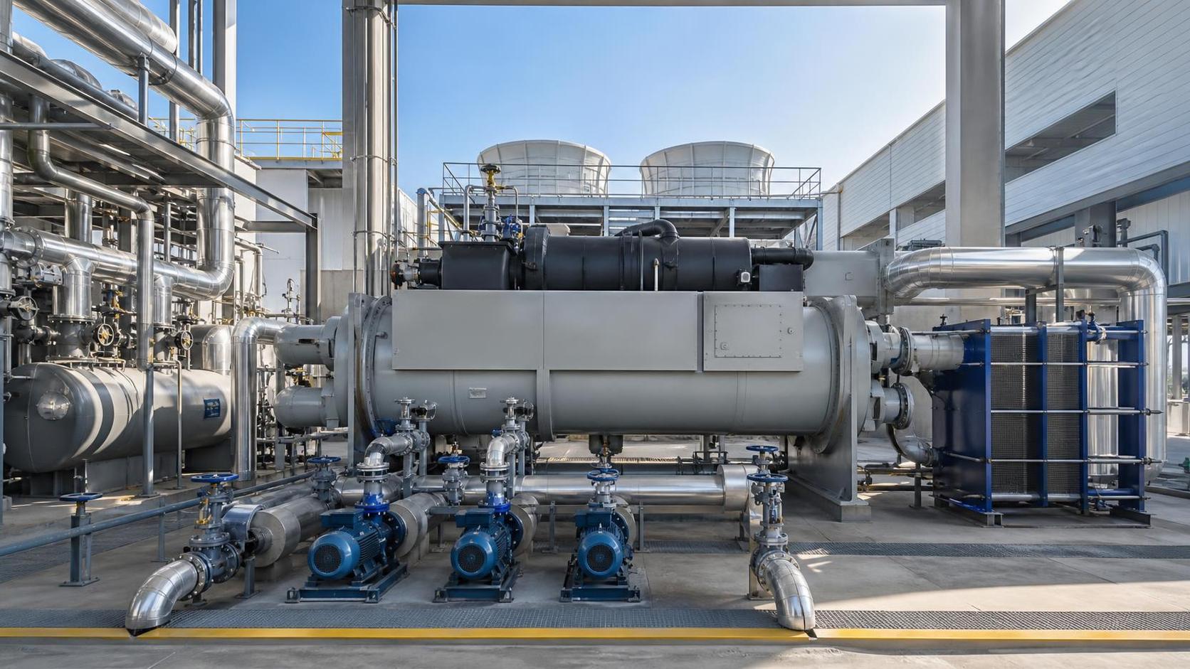 Designing Absorption Chillers for District Cooling with Waste Heat Sources