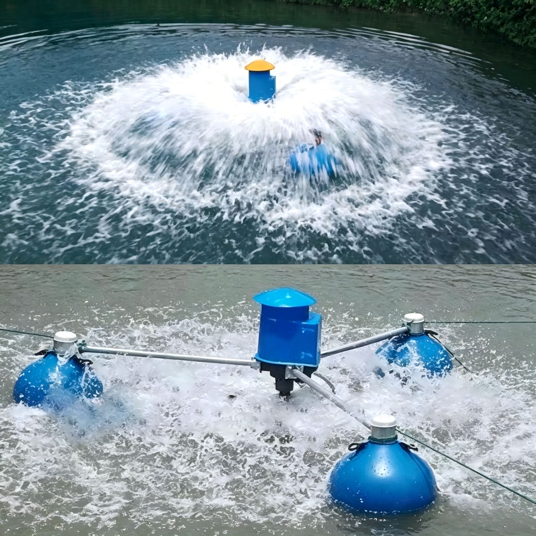 Aérateur à hélice pour étang à poissons Aérateur pour pisciculture