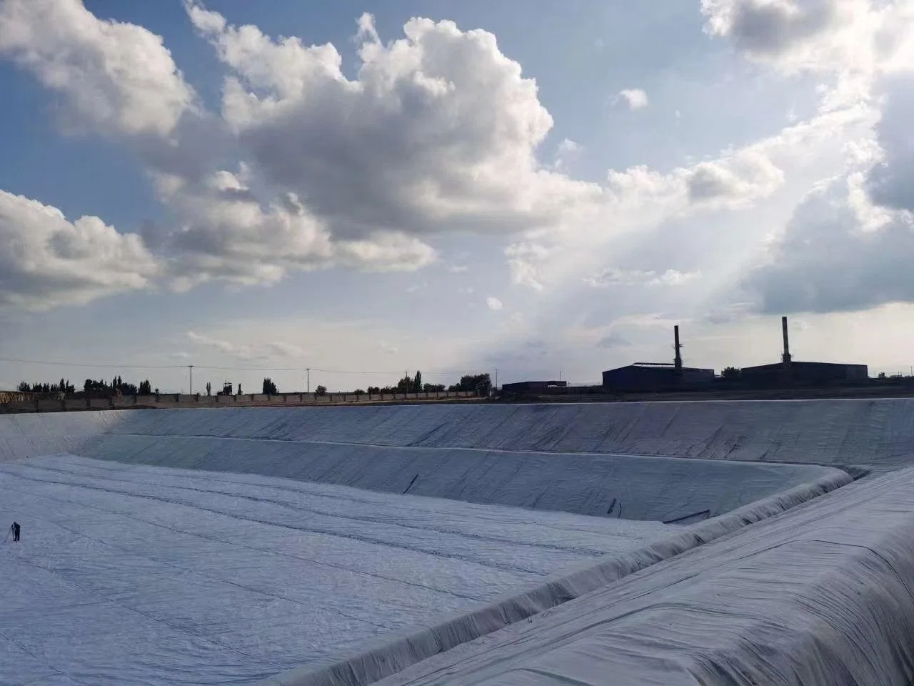 Géomembrane imperméable en feuille pour bassin en PEHD PEBD PEBDL