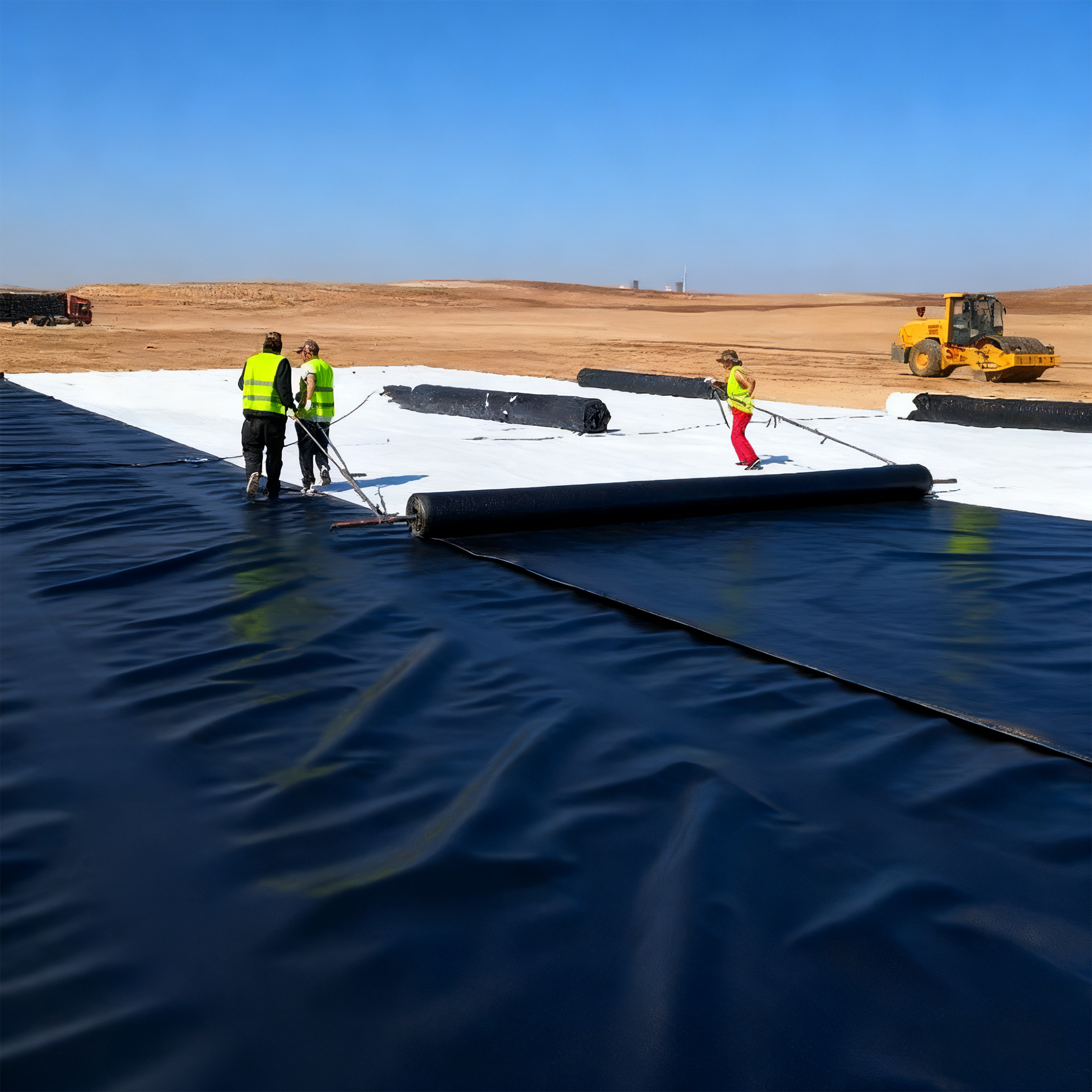 Prix réduit 1Mm 2Mm géomembrane Hdpe Pvc Ldpe pour revêtement de bassin et revêtement de barrage