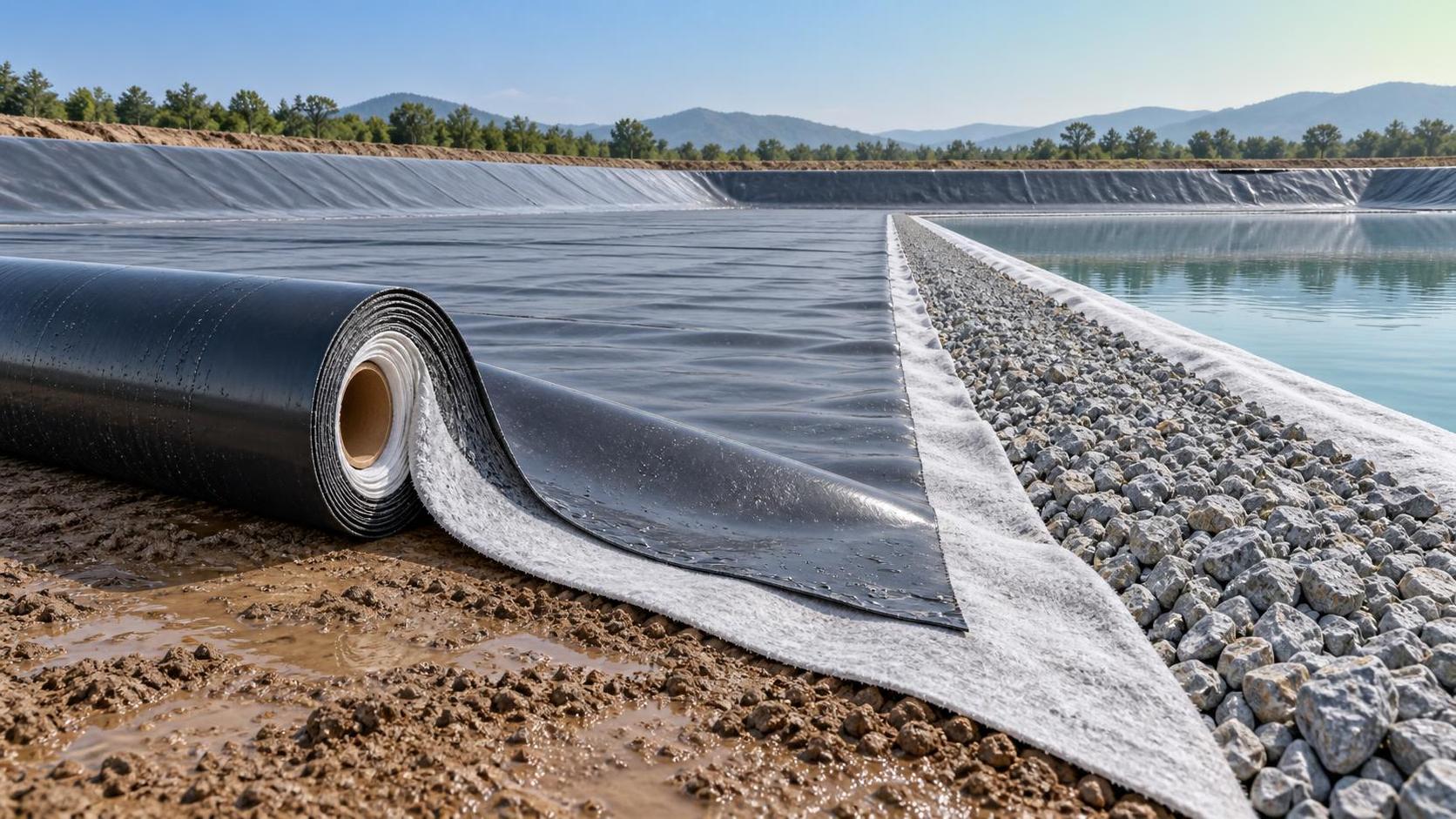 Lorsque la géomembrane composite réduit les coûts d’installation sur sols meubles