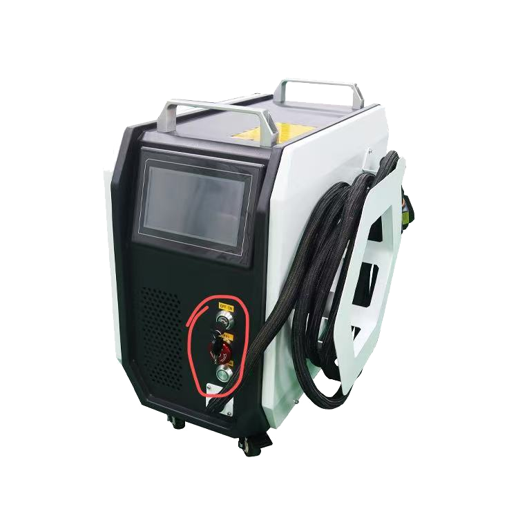 Máquina portátil de limpeza a laser pulsado