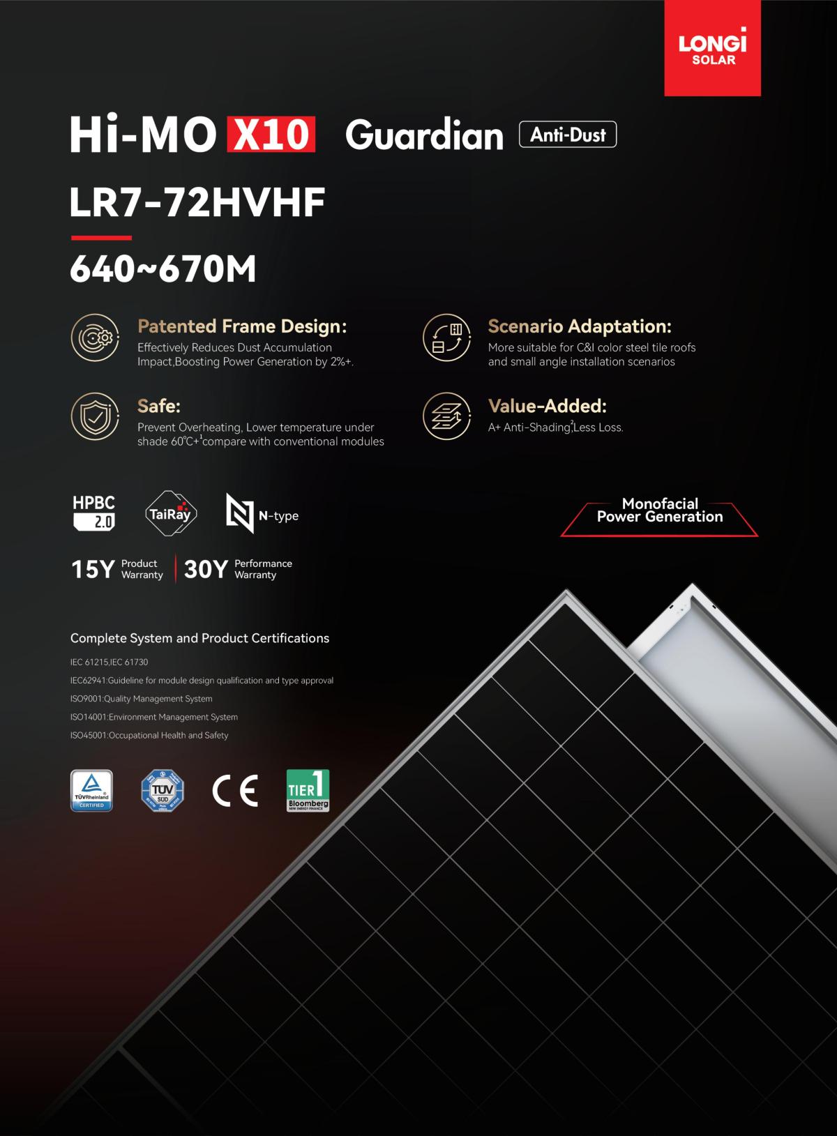 Hi-MO X10 Guardian LR7-72HVHF 640~670M (1) Hi-MO X10 Guardian LR7-72HVHF 640~670M