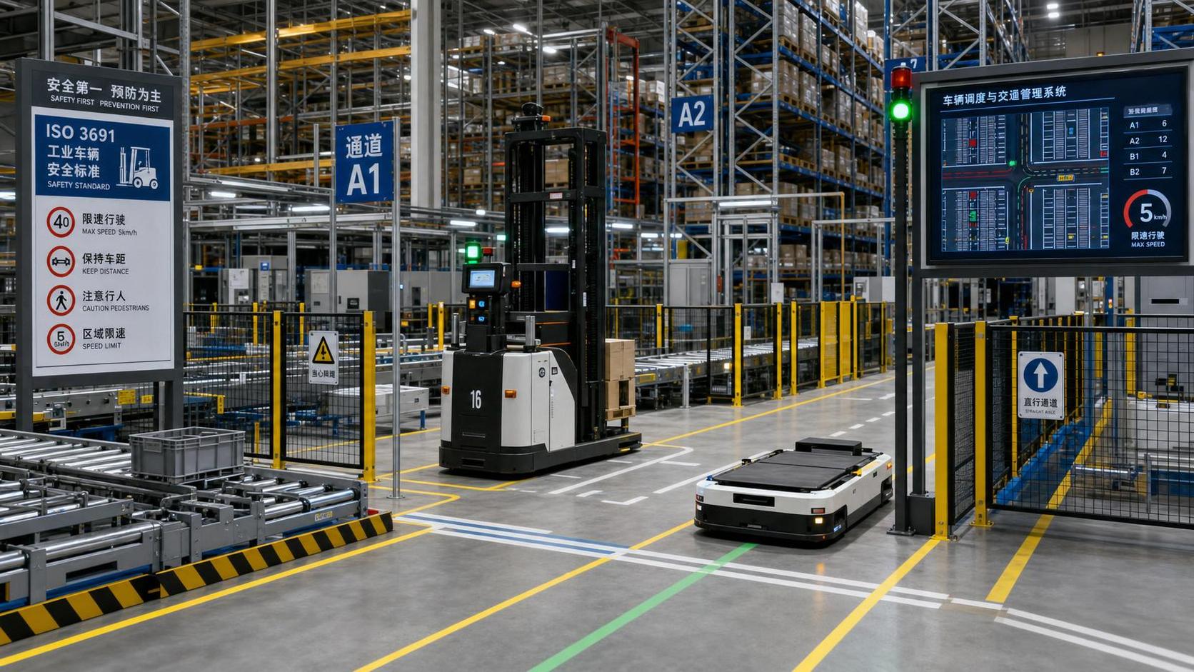 ISO 3691 Implementation Checklist for Automated Vehicle Safety in Warehouses