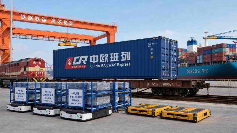China Intermodal Plan May Shorten AGV/AS/RS Export Delivery