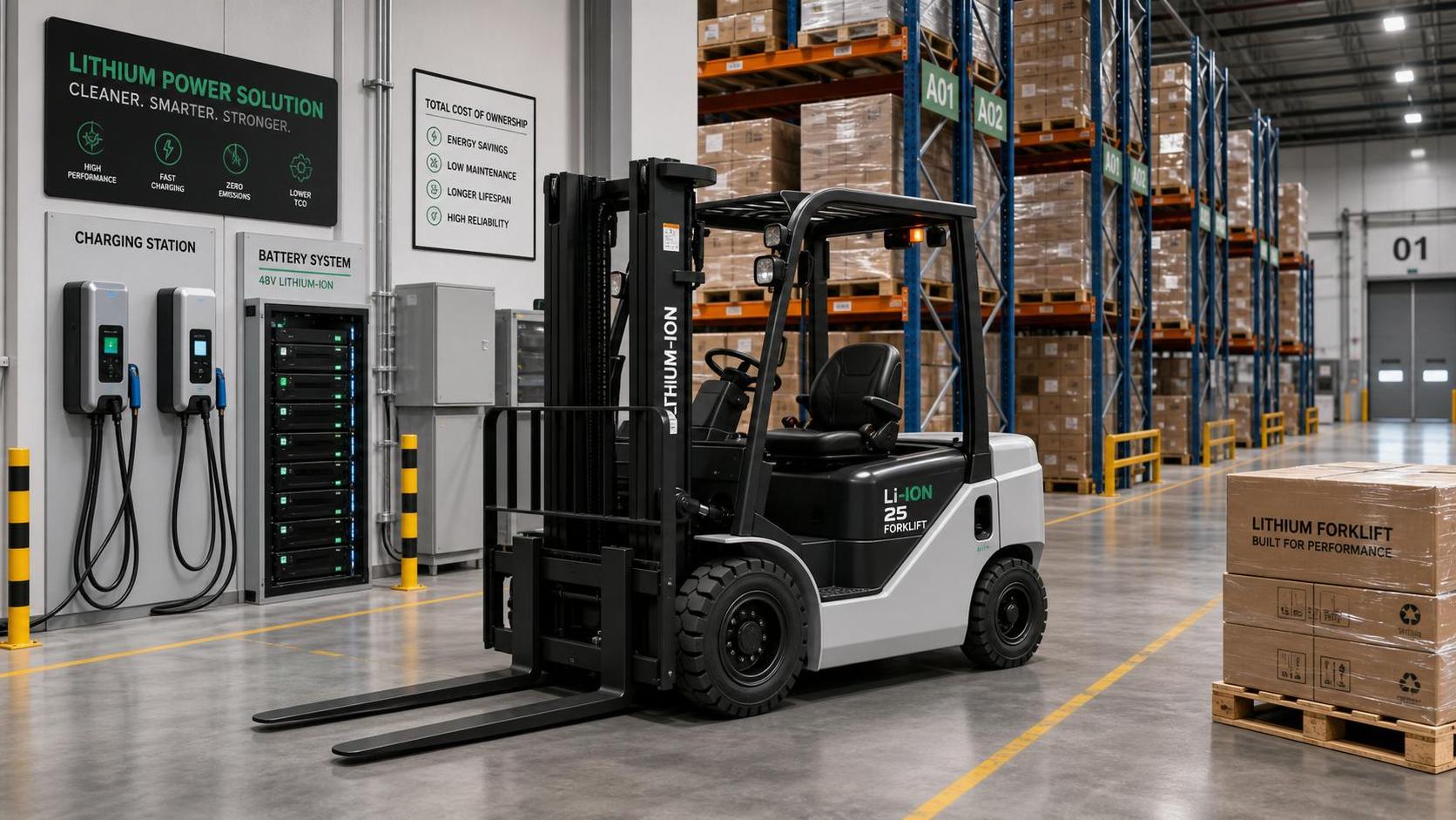 Lithium-Ion Forklifts Price Breakdown: What Drives Upfront Cost and TCO?