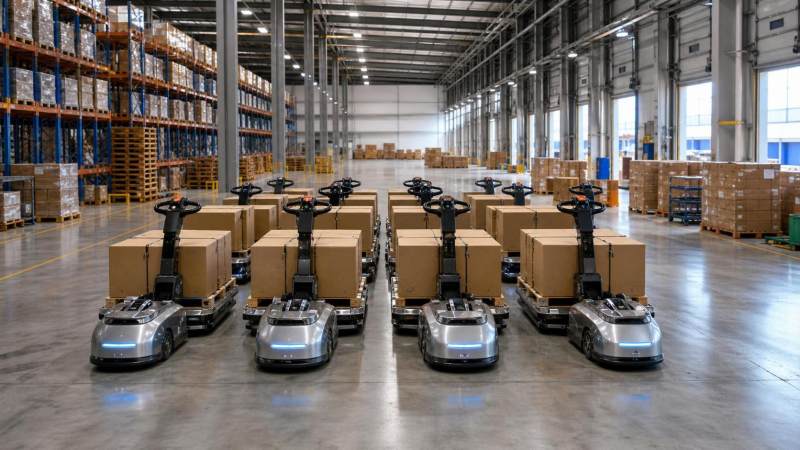 AGV Tow Tractor Orders Jump as SEA Inventory Falls to 2.1 Weeks