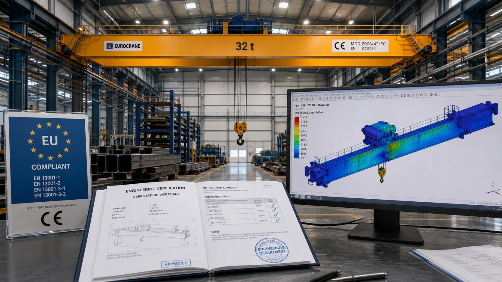 EU Crane Standard Requires Certified Digital FEA Reports