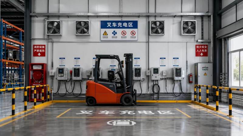 What Safety Requirements Matter Most in Forklift Charging Infrastructure?