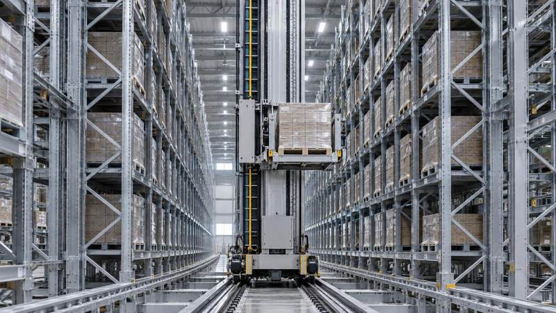 How to calculate total cost of ownership for high-bay stacker cranes over a 10-year lifecycle?