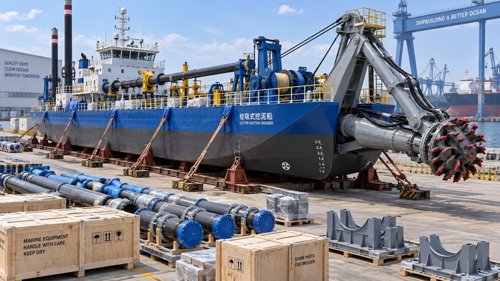 Cutter Suction Dredger Acceptance Checks Before Overseas Shipment Cutter Suction Dredger Acceptance Checks Before Overseas Shipment