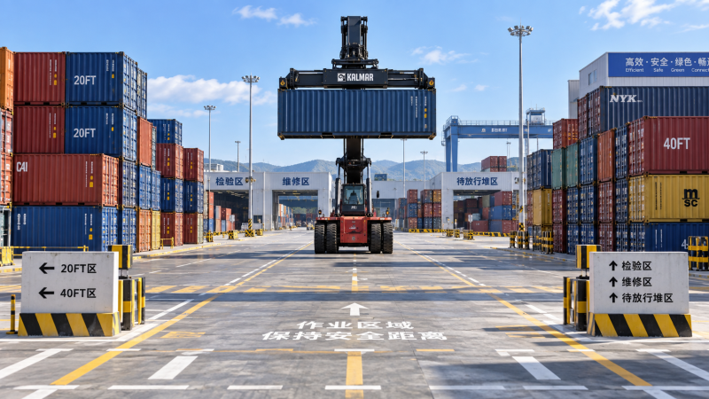 Empty container handling practices that free up depot yard space