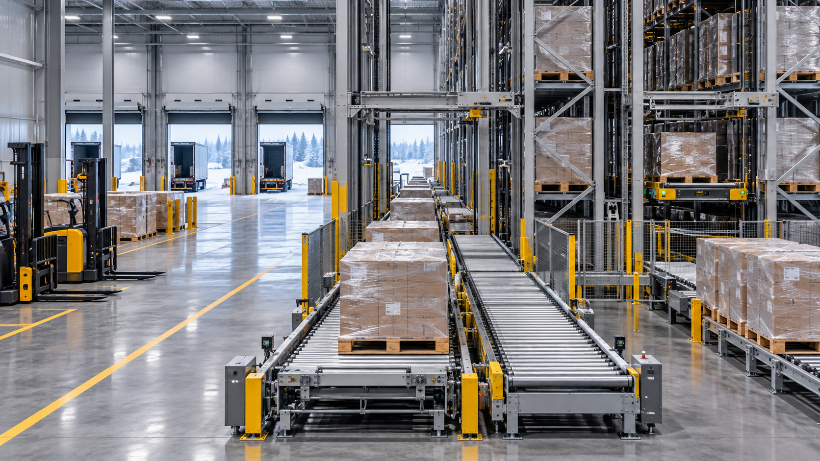 Selecting Pallet Handling Systems for Canadian Warehouses by Throughput and TCO