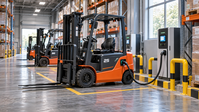 Forklift Battery Energy Management: Planning Charging for Multi-Shift Operations