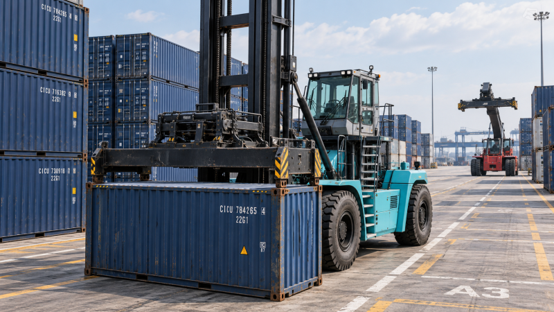 Port Container Handling Equipment: When Do Dedicated Empty Handlers Pay Off?