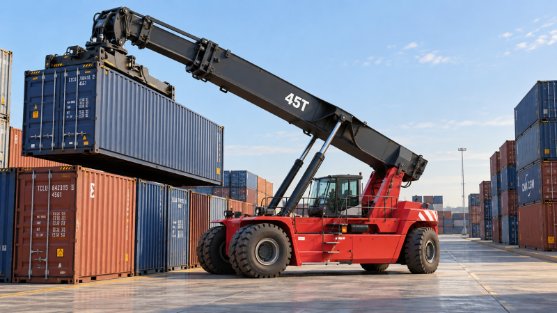 45-Ton Reach Stacker Load Charts: What Can You Lift in the Second Row?