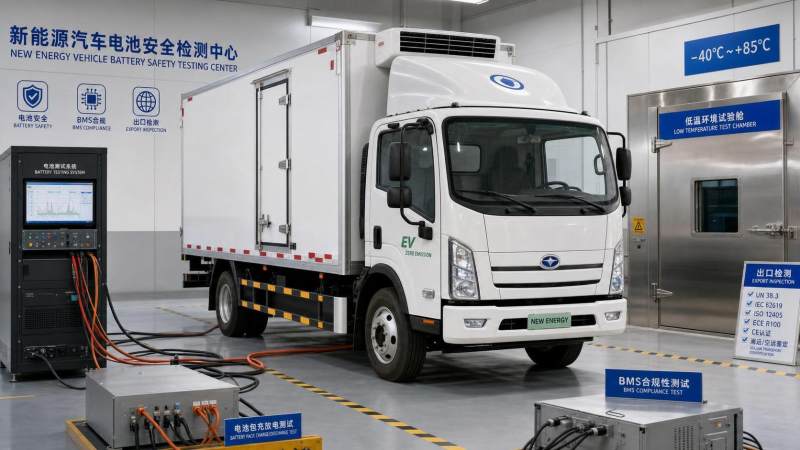 China Tightens EV Truck Export Battery Checks