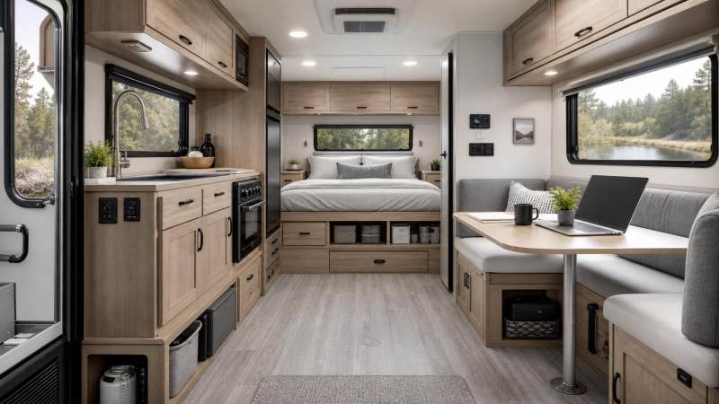 RV Vehicle Interior Design: How to Plan Storage, Weight Balance, and Daily Use