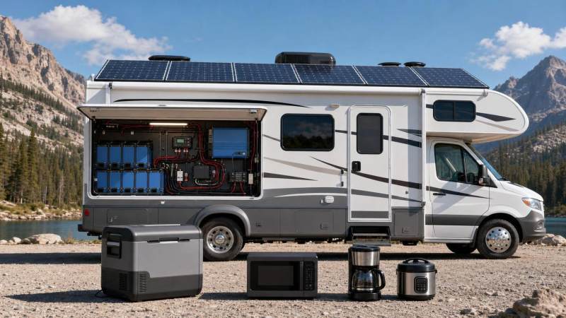 Vehicle Solar Power Systems: How to Size Batteries, Panels, and Inverters Correctly