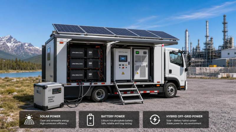 Portable Off-Grid Energy Solutions: Battery, Solar, or Hybrid Systems for Mobile Operations?