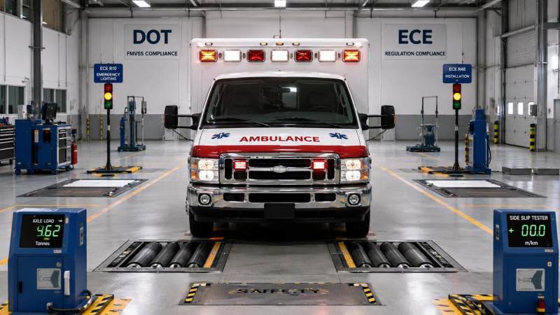 Road Compliance for Ambulances: Key DOT and ECE Requirements to Verify