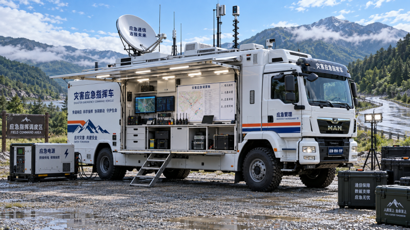 How a disaster response command vehicle supports field coordination