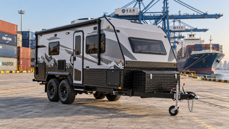 Weihai Off-Road Caravan Exports Gather Pace for Long-Distance Sea Deliveries
