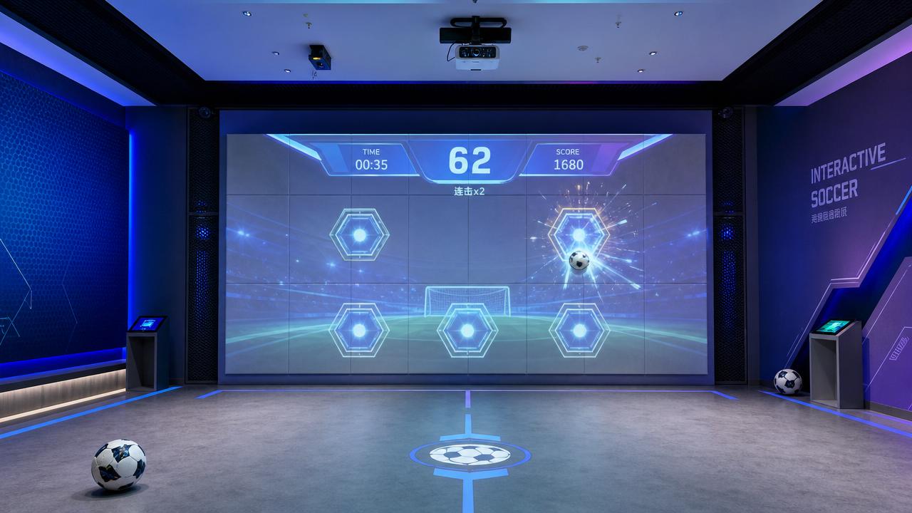 Interactive Attraction Design for Wall Projection Sports