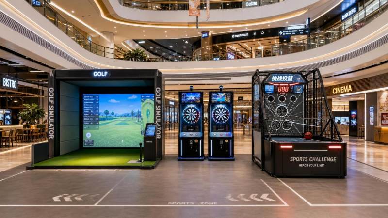 How to Choose Interactive Sports Entertainment for Malls by Foot Traffic and Dwell Time