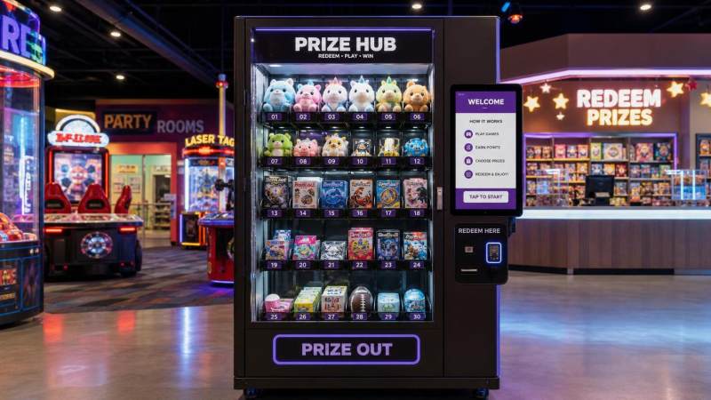 Smart Prize Vending Machines for FECs: Capacity, Redemption Logic, and Refill Planning
