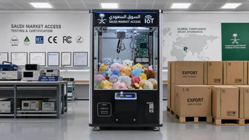 SASO IoT Security Approval Required for Claw Machines From July 10