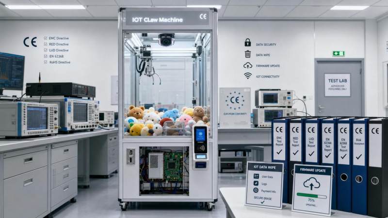 EU CE Rule Takes Effect for IoT Claw Machines