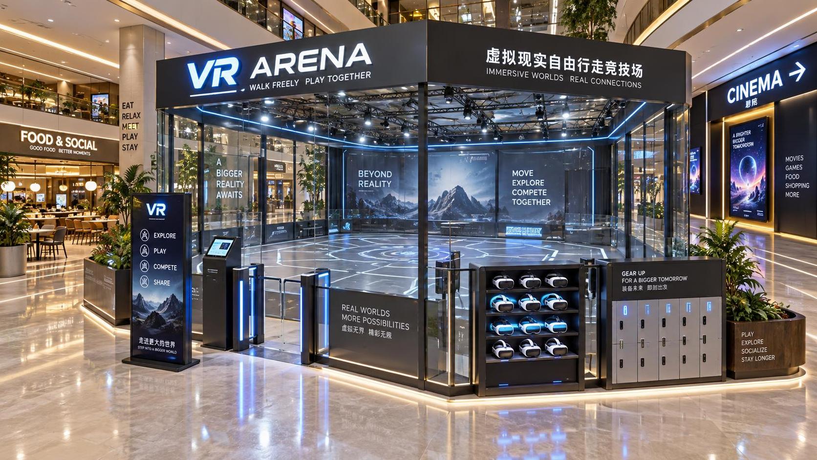 How Malls Can Evaluate VR Free-Roam Arenas for Footfall, Dwell Time, and ROI How Malls Can Evaluate VR Free-Roam Arenas for Footfall, Dwell Time, and ROI