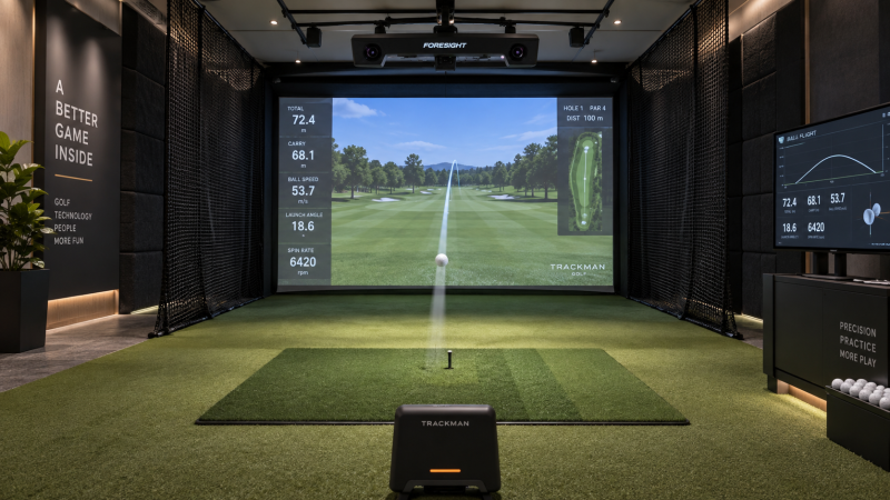Can Data Track ball flight tracking work in a compact indoor golf bay?