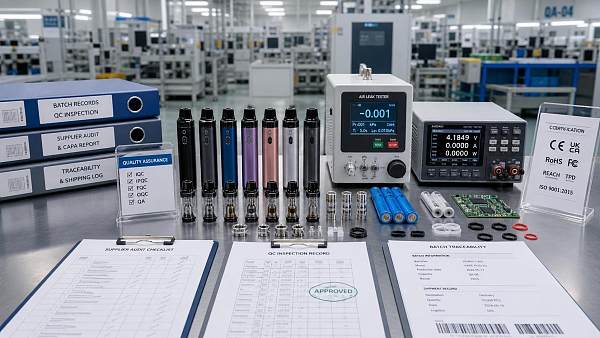 Vape Device Quality Systems Checklist Before Supplier Approval