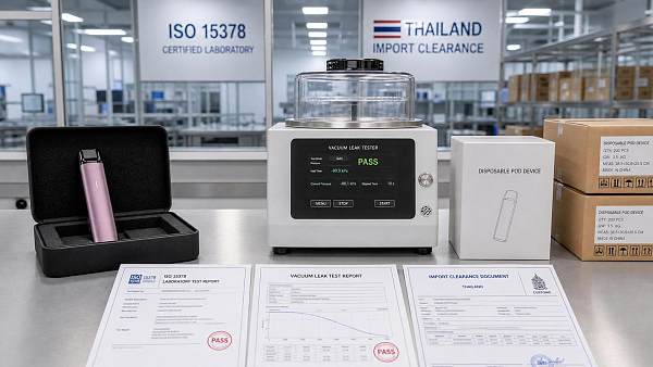 Thailand Requires ISO 15378 Vacuum Leak Test Reports for Vape Imports