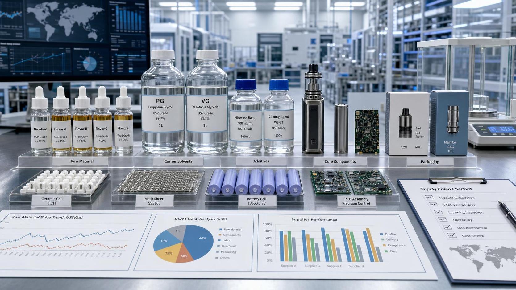 Vape Raw Materials Cost Breakdown: What Drives Price Swings in 2026