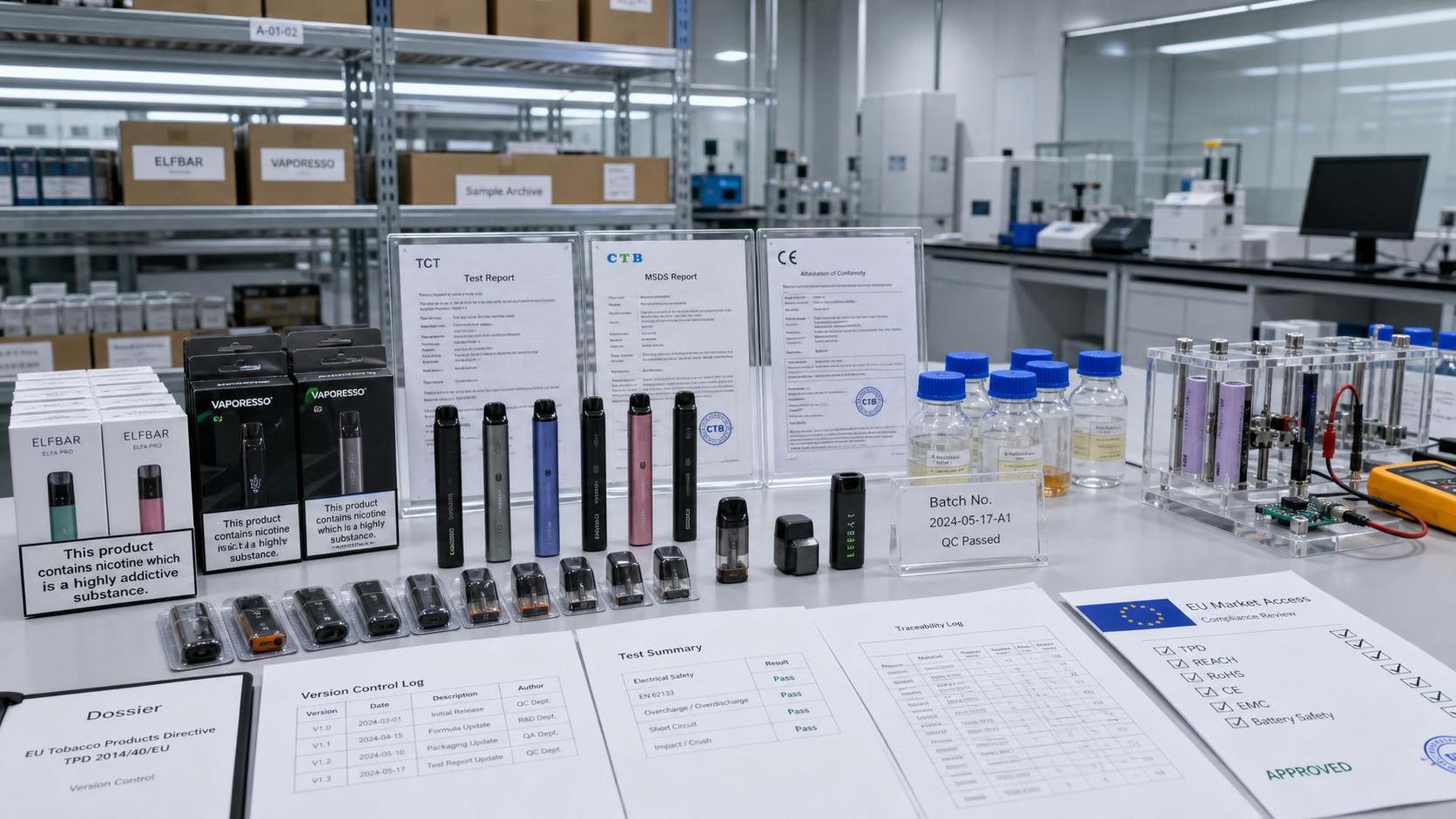 What blocks vape market entry in Europe most often