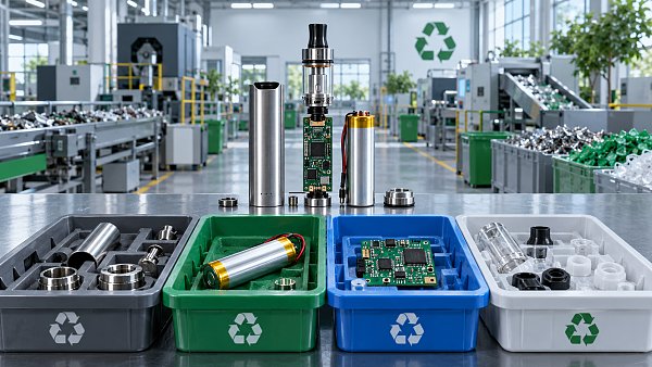 Can sustainable vape environmental design reduce disposable device waste?