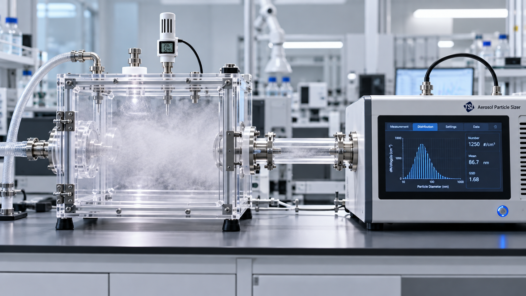 How sampling delay affects particle size in aerosol stability testing