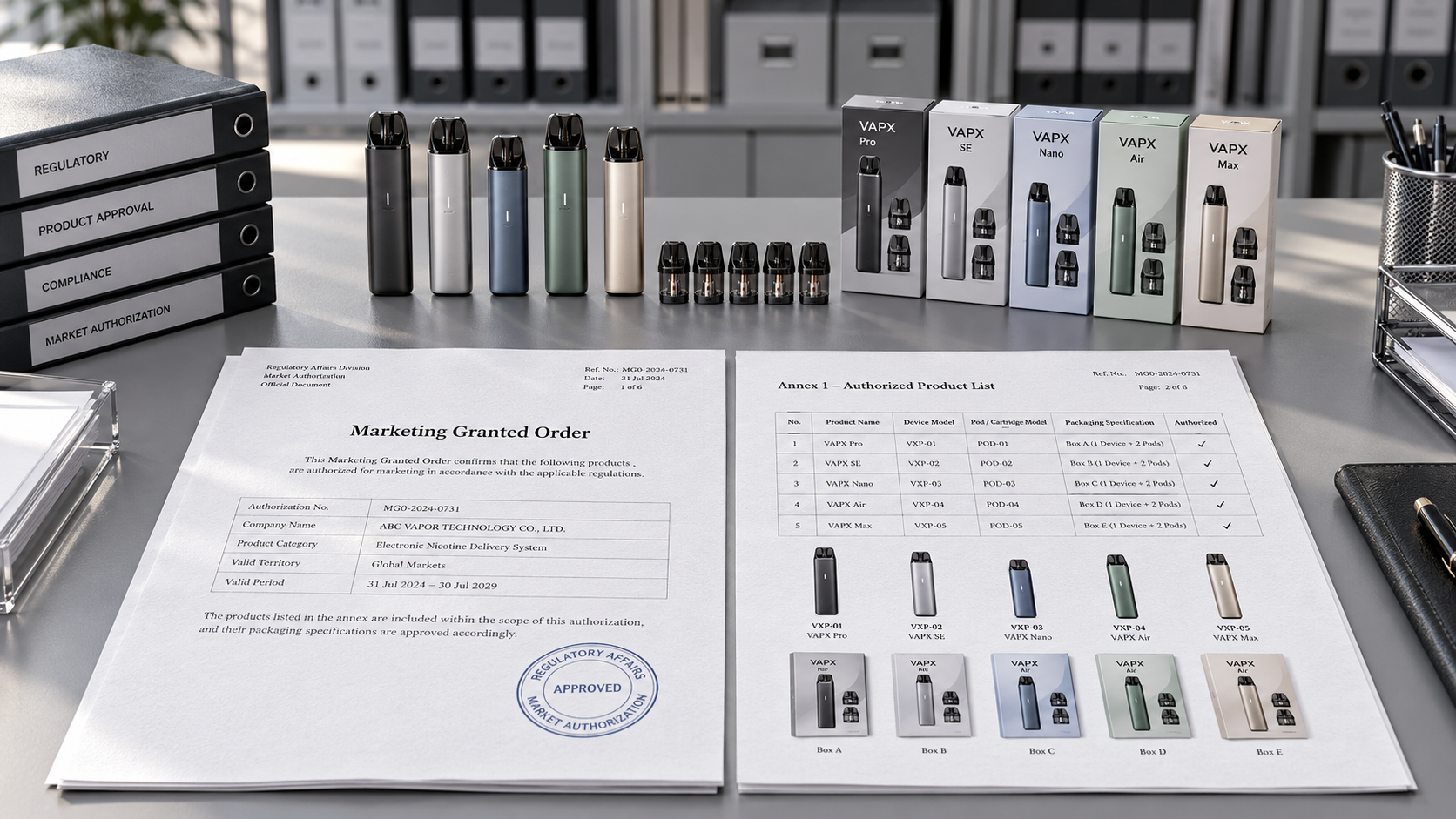 What documents verify FDA authorization for vapes sold in the US?