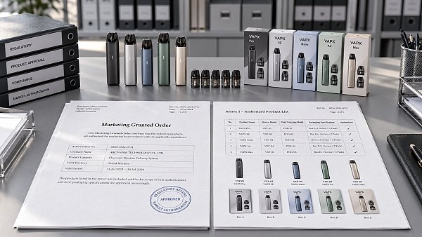 What documents verify FDA authorization for vapes sold in the US?